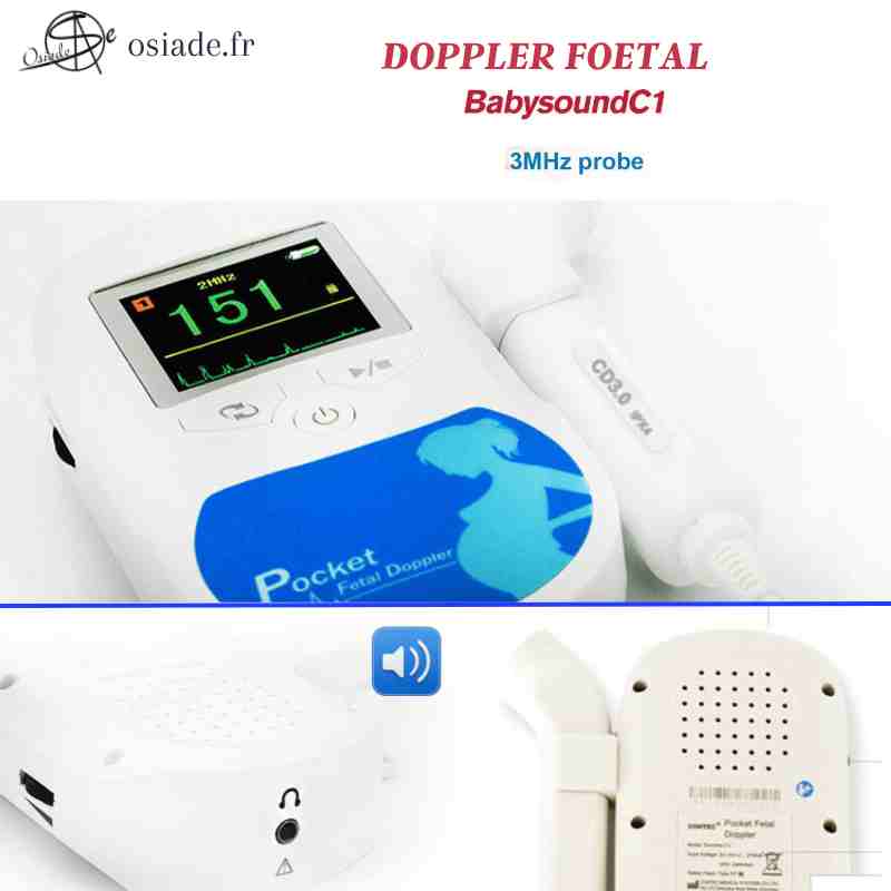 Doppler fœtal et vasculaire de poche Sonoline C (avec sonde 2, 3