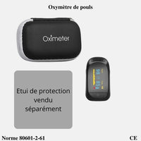 Oxymètre de doigt professionnnel avec moniteur de fréquence cardiaque ∣ Osiade.fr
