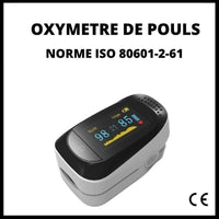 Oxymètre de pouls Professionnel Norme ISO 80601-2-61