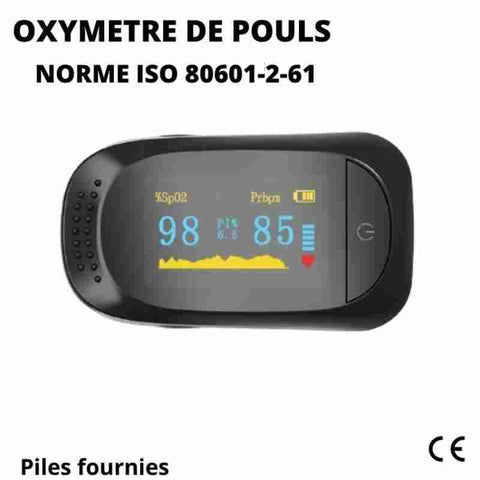 Achat d'un oxymètre pas cher norme ISO 80601.