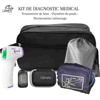 Kit médical complet de maison - oxymètre de doigt - thermomètre - tensiomètre I Osiade France