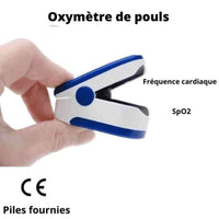Oxymètre de pouls du bout des doigts de poche (sonde pour adulte incluse) -  Boutique Fisaude