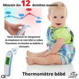 Thermomètre sans contact avec mémoire des données ∣ Osiade:fr