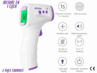 Thermomètre frontal infrarouge sans contact Thermomètre électronique de  mesure de la fièvre de la fièvre Lcd Affichage numérique pour le corps  enfants adultes précis re