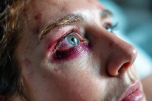 Hématome en lunettes : signe d'une fracture de la base du crâne